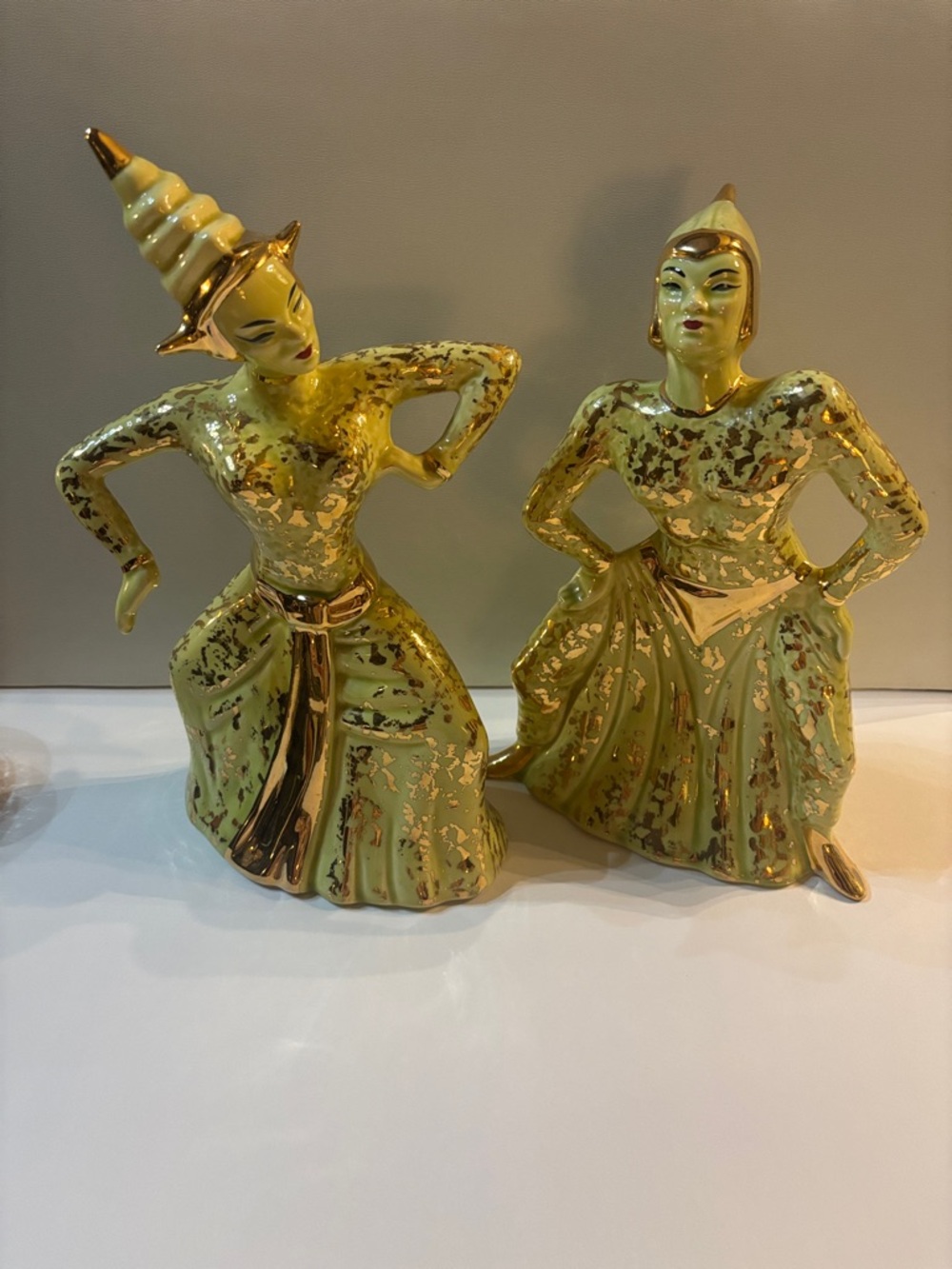 1950s Pair of Thai Temple Dancers